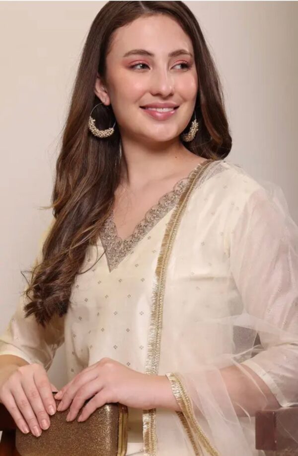 Chanderi Silk Kurti Set