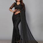 Net Embroidery Saree