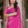 Net Embroidery Saree