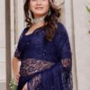 Net Embroidery Saree