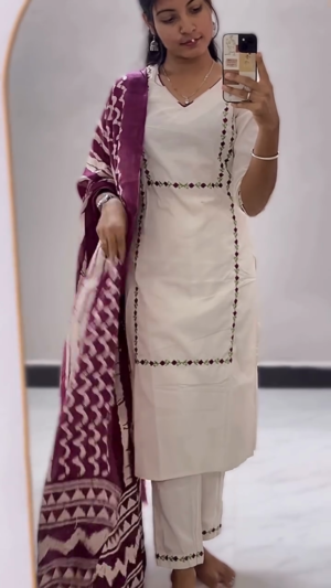 Cotton Kurti Set for College Wear