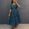 Gown Ethnic Print
