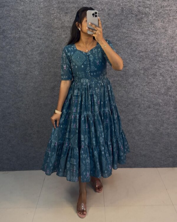 Gown Ethnic Print