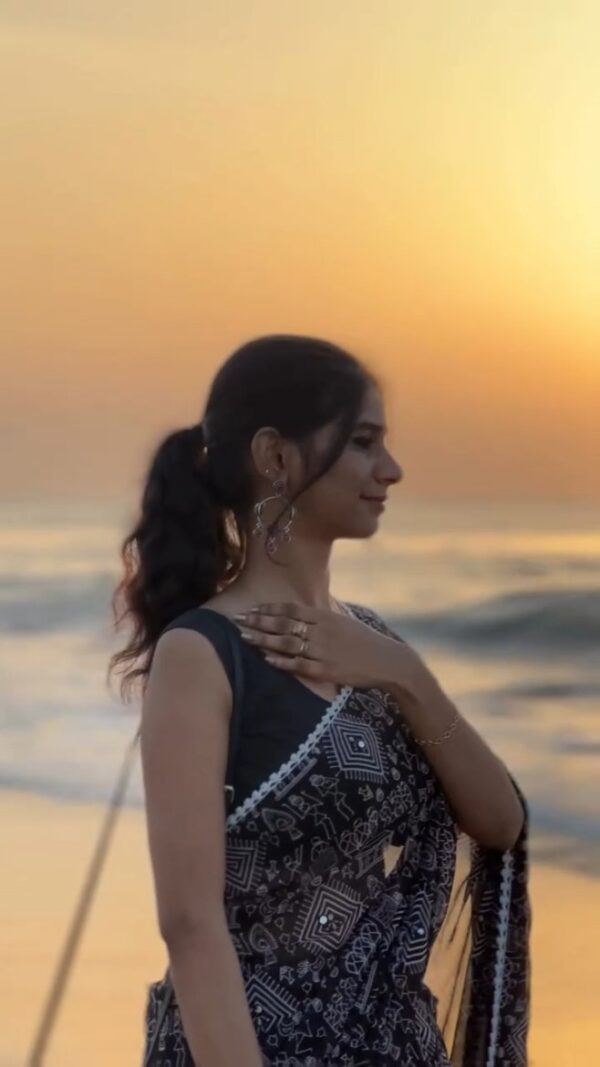 Trending Art Doodle Saree