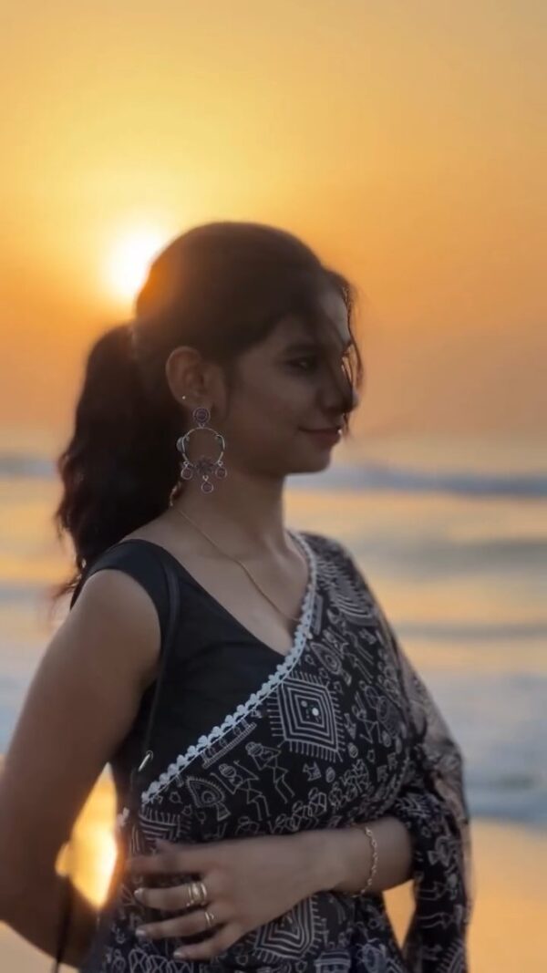 Trending Art Doodle Saree